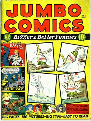 1938 - Jumbo Comics #1 - Click for Bigger Image in a New Page