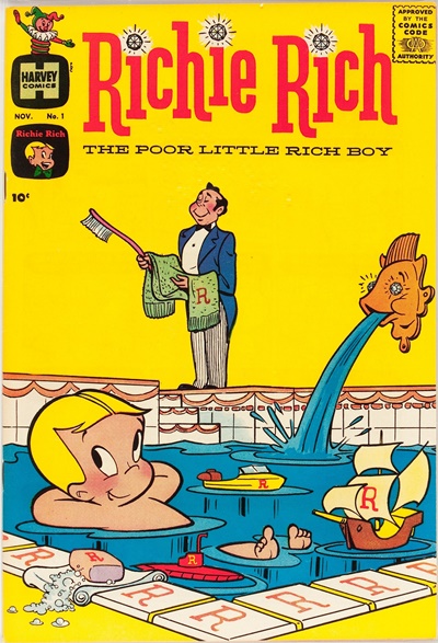 1960 - Richie Rich #1 - Click for Bigger Image in a New 
Page