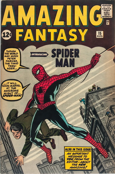 1962 - Amazing Fantasy #15 - Click for Bigger Image in a New 
Page