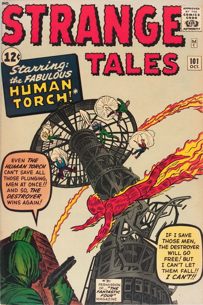 1962 - Strange Tales #101 - Click for Bigger Image in a New 
Page