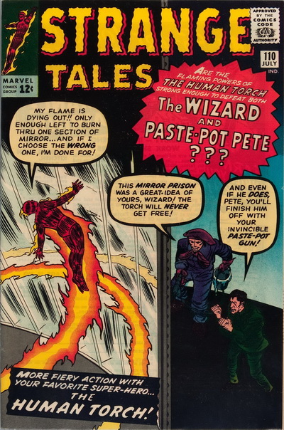 1963 - Strange tales #110 - Click for Bigger Image in a New 
Page