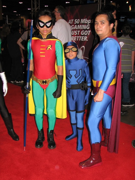 Robin, Blue Beetle and Superman.JPG