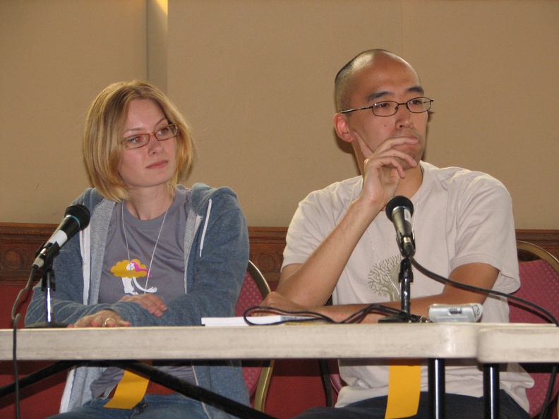 Book Publishing Panel - Hope Larson and Kean Soo.JPG