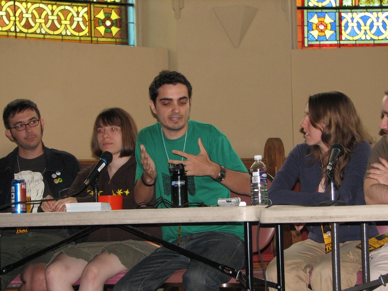 Webcomic Panel - R. Stevens, Meredith Gran, Matt Forsythe and Danielle Corsetto.JPG