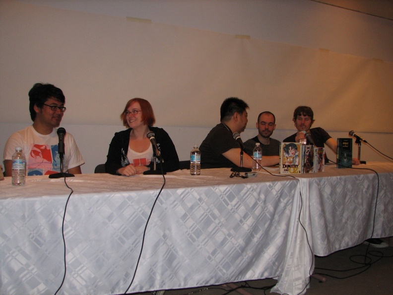 International Manga Panel - Bryan Lee O'Malley, Becky Cloonan, Eric Ko,, Antoine Dodé and Jason Thompson.JPG