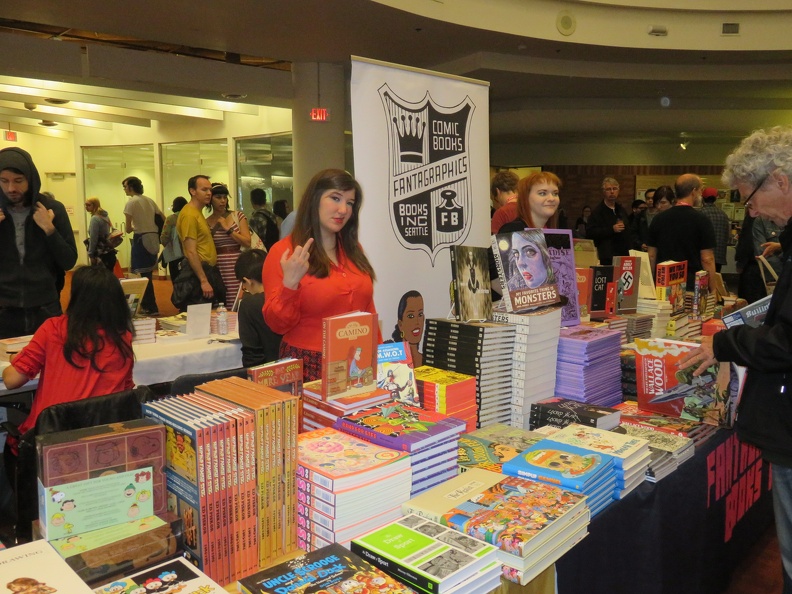 Fantagraphics Booth with Jacq Cohen.JPG