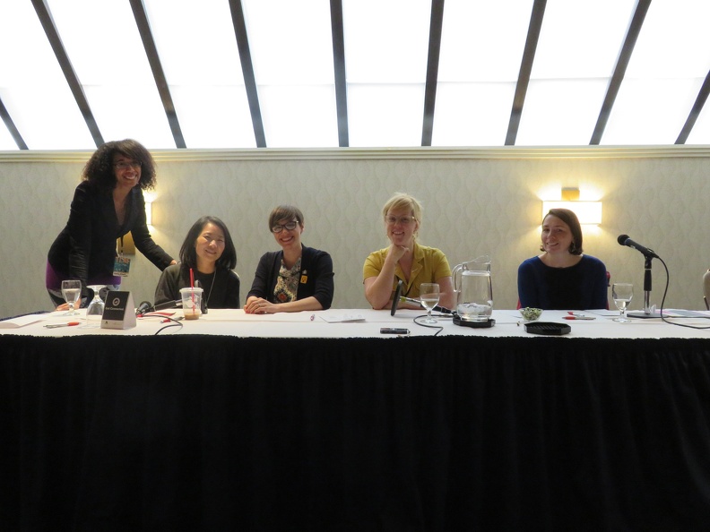 Motherhood Challenge Panel - Wendy Browne, Teresa Wong, Megan Kearney, Lucy Knisley and Sylvia Nickerson.JPG