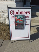 Chalmers United Church Sign