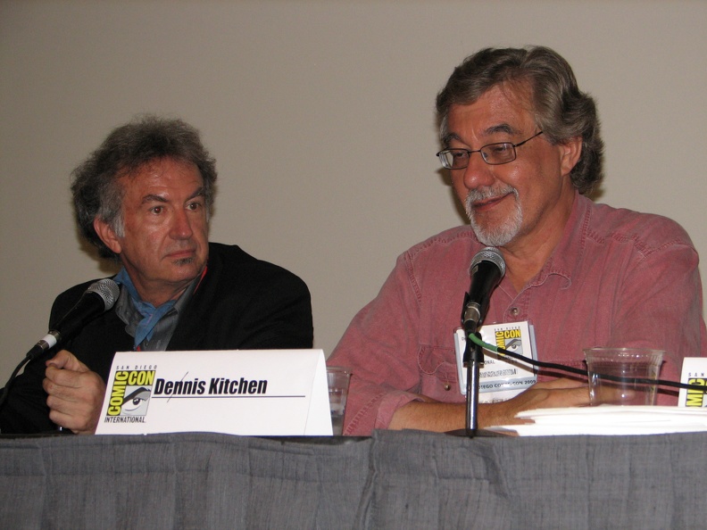 Harvey Kurtzman Tribute Panel - William Stout and Denis Kitchen.JPG