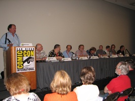 Jack Kirby Tribute Panel - Mark Evanier, Mike Towry, Scott Shaw, Barry Alfonso, Roger Freedman, William R. Lund, Steve Saffel,   Mike Royer, Bill Mumy and Paul S Levine 1