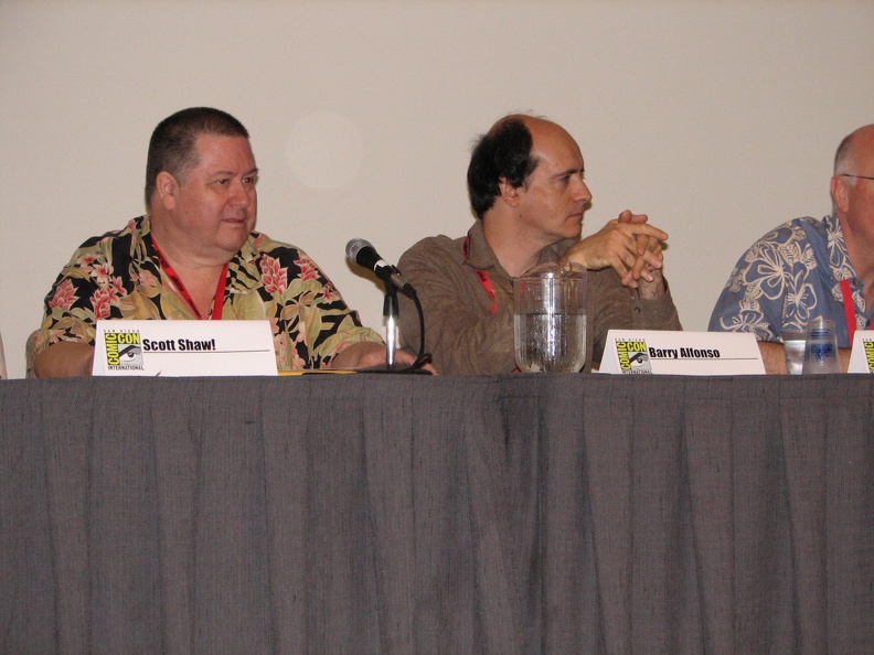 Secret Origins of Comic-con Panel - Scott Shaw and Barry Alfonso.JPG