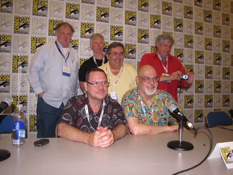 That 70s Panel - Mark Evanier, Val Mayerik,Tony Isabella, Elliot S Maggin, Martin Pasko and George Perez.JPG