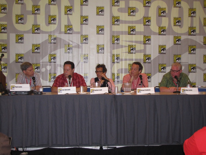 Will Eisner Mentor and Teacher Panel - Paul Levitz, Joe Quesada, Batton Lash, Drew Friedman and Mark Carlin 2.JPG