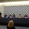 Pro vs. Fan Trivia Match - Tom Galloway, Derek McCaw, Peter S. Svensson, David Oakes, Len Wein, Anthony Tollin and Mark Waid.JPG