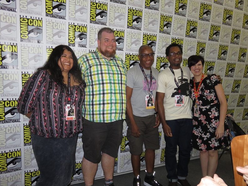 Publishers Weekly - Selling Comics to Diverse Audiences -Kristen Parraz, Christopher Butcher, Calvin Reed, Terece Irvins and Jennifer Haines.jpg