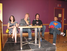 Jenn Stewart, Scott Chantler, Eric Kim and Dave Watkins on the Kids and Comics panel