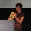 Willow Dawson accepting the Outstanding Writer award for Mariko Tamaki.JPG