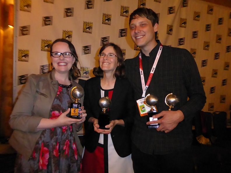 Raina Telgemeier, Cece Bell and Aron Nels Steinke.JPG