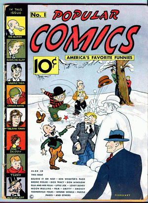 1936 - Popular Comics #1 - Click for Bigger Image in a New Page