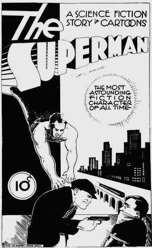 1933 - First Hero Superman Cover - 
Click for Bigger Image in a New Page