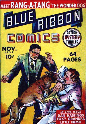 1939 - Blue Ribbon Comics #1 - Click
for Bigger Image in a New Page