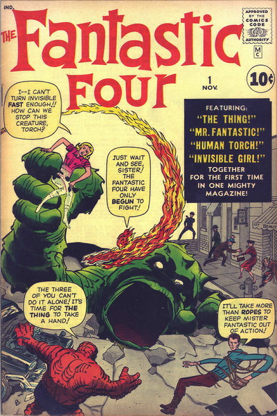 1961 - Fantastic Four #1 - Click for Bigger Image in a New 
Page