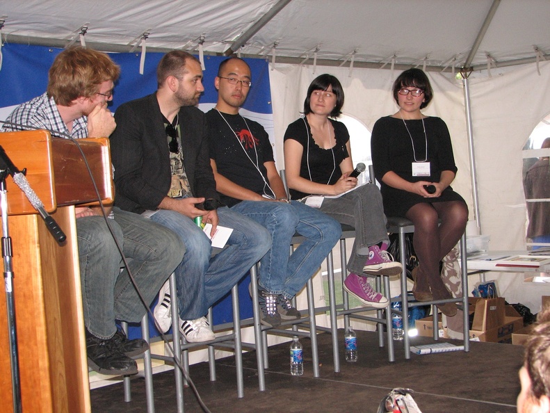 Webcomics Panel - Ryan North, Andy Belanger, Kean Soo, Faith Erin Hicks and Emily Horne 2.JPG