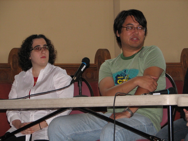 Make Mine Manga! Panel - Lianne Sentaur and Bryan Lee OMalley.JPG