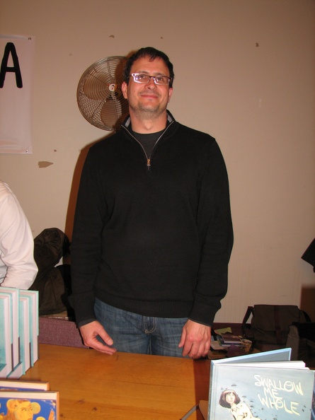 Bret Warnook at Top Shelf table.JPG