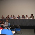 Jack Kirby Tribute Panel - Mark Evanier, Mike Towry, Scott Shaw, Barry Alfonso, Roger Freedman, William R. Lund, Steve Saffel, Mike Royer, Bill Mumy and Paul S Levine 2.JPG