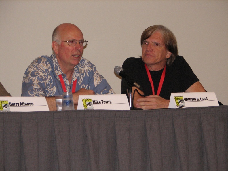 Secret Origins of Comic-con Panel - Mike Towry and William R Lund.JPG