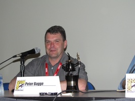Peter Bagge with Inkpot Award