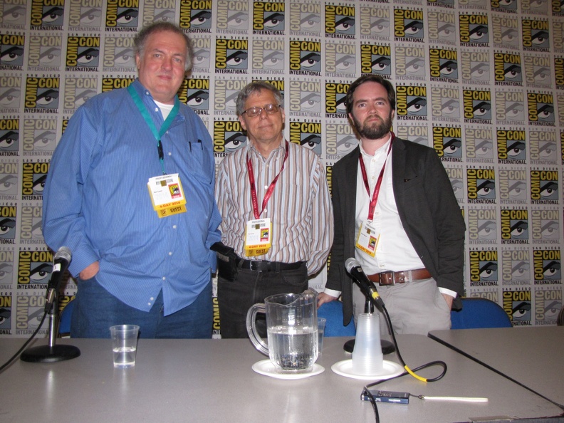 Comic Book Noir Panel - Mark Evanier Paul Levitz and William Menaker.JPG