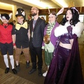 Kieron Gillen with Cosplayers