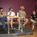 Andy B, Ramon Perez, Lar DeSouza and Michael Cho on Webcomics Panel