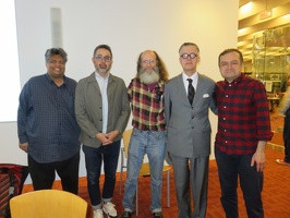 Jeet Heer, Adrian Tomine, Chester Brown, Seth and Chris Oliveros