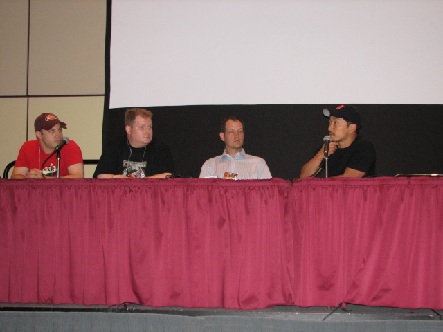 DC Big Guns Panel - Geoff Johns, Ethan Van Sciver, Terry Dodson and Jim Lee.JPG